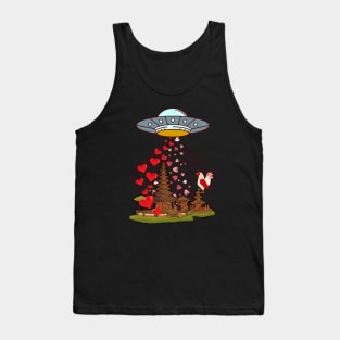 Love From Alien - Funny Alien Tank Top